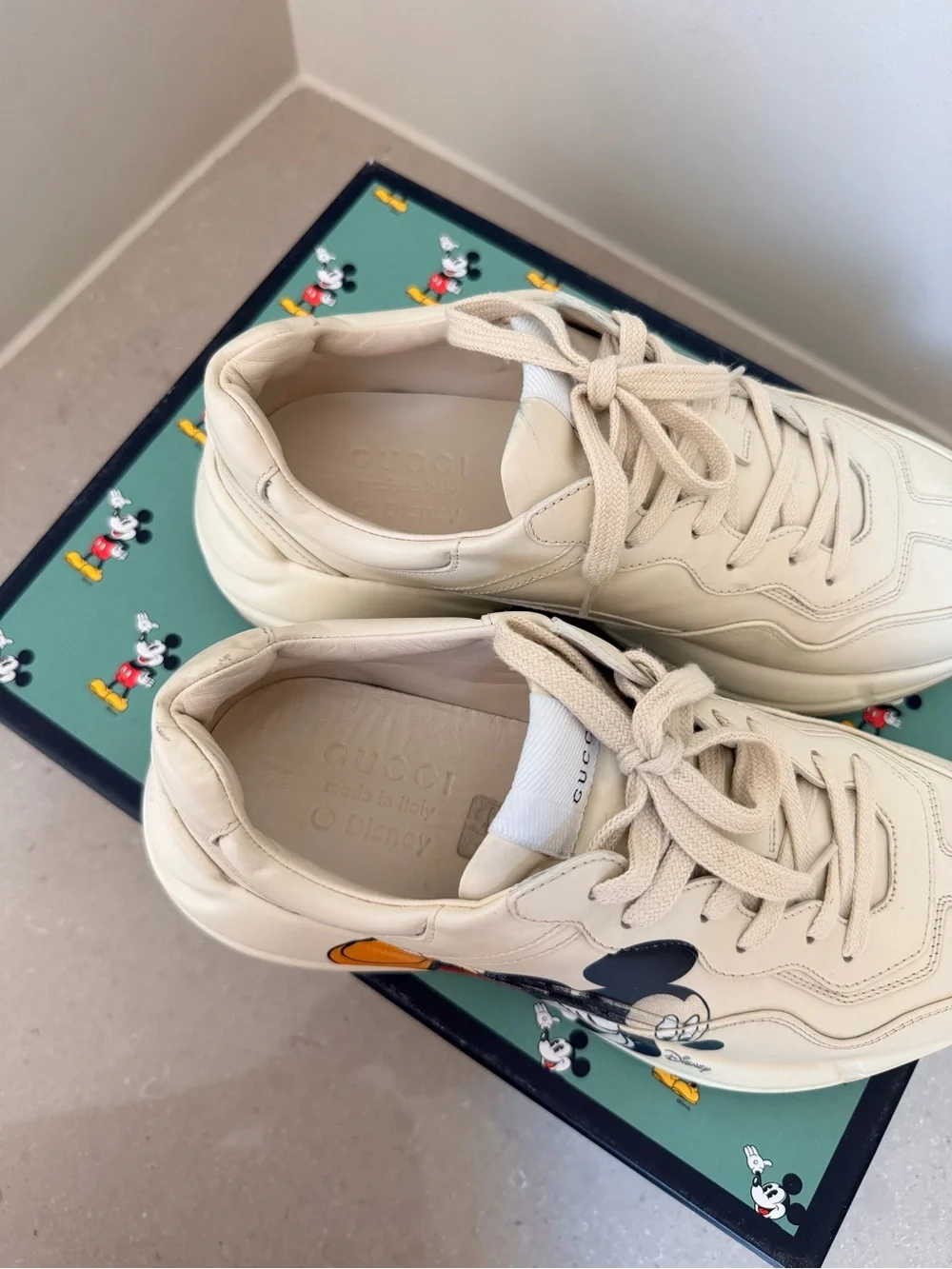 Gucci x Disney Mickey Mouse Rhyton Sneakers Men’s 7 Women’s 9 Authentic